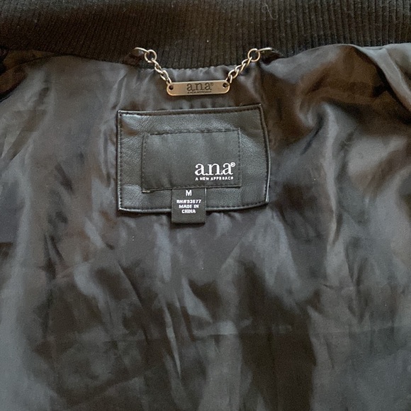 Faux Black Leather Jacket moto - Picture 9 of 11